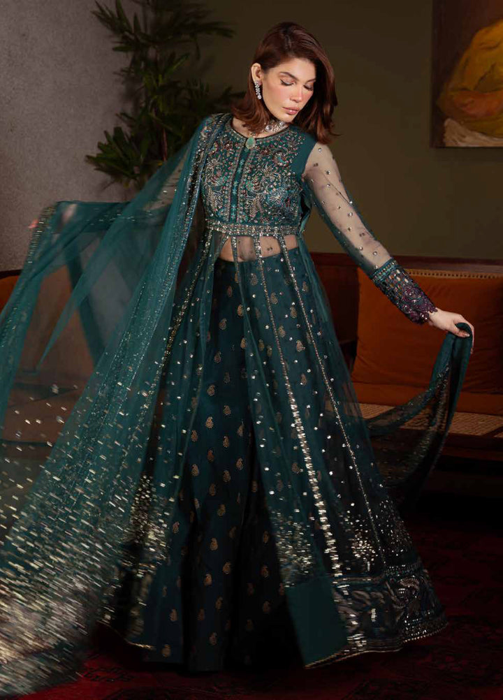 Elaya Luxury by Nureh Unstitched Net Embroidered 3 Piece Suit NU26EL NEL-84 - Festive  Collection
