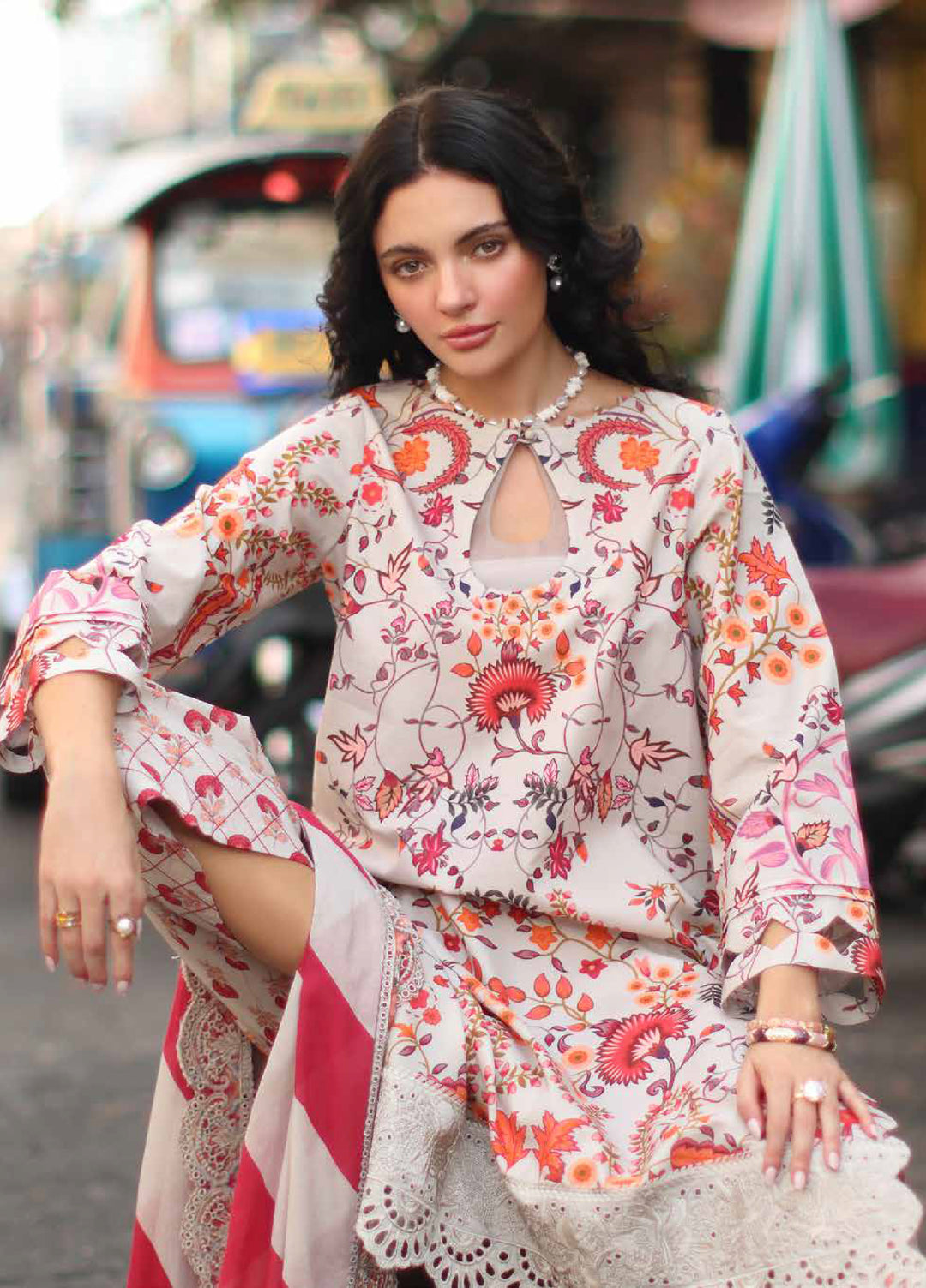 Signature by Charizma Unstitched Printed Lawn 3 Piece Suit CHR26USL CS6-01 - Summer Collection