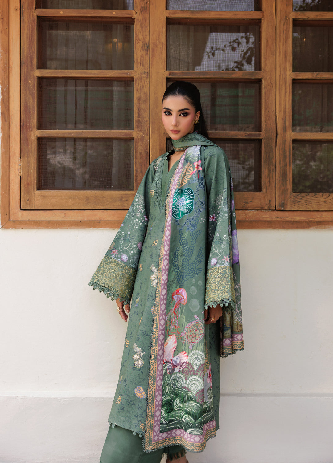 Zync by Florent Whispers Unstitched Embroidered Modal 3 Piece FL25WW FL-4B - Winter Collection