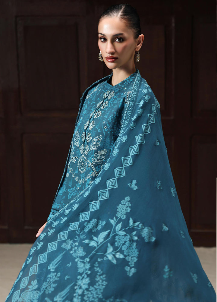 Q Prints by Qalamkar Unstitched Printed Lawn 3 Piece Suit QLK26UQL Alyra QQP-06 (A) - Summer Collection