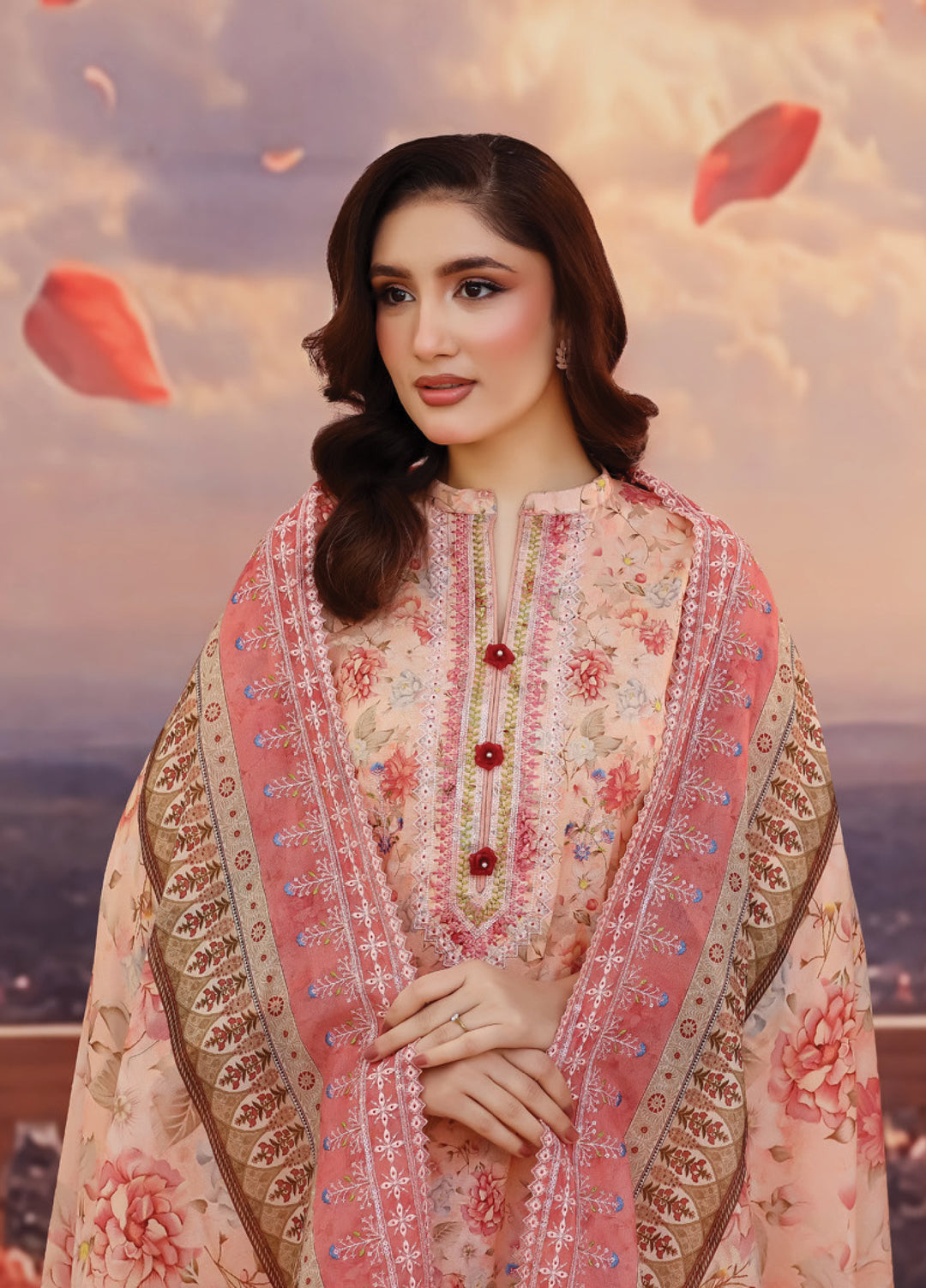 Salina by Regalia Textile Unstitched Cutwork Embroidered Lawn 3 Piece Suit RG26USCL D-6 - Summer Collection