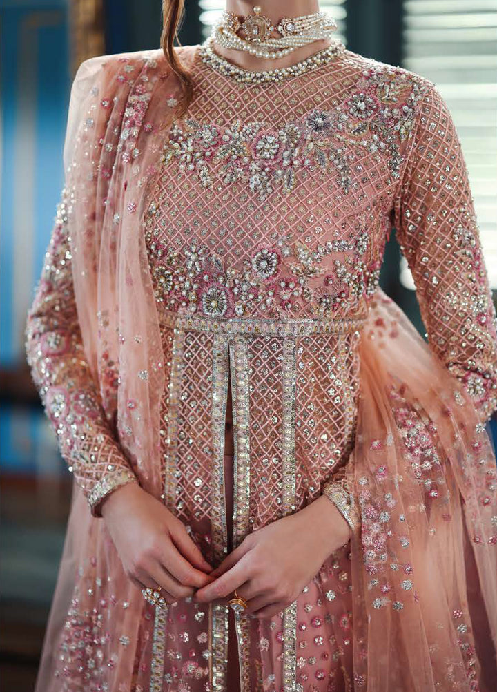 The Muse by Mushq Unstitched Organza Embroidered Suits 3 Piece MU26TM Shayna - Wedding Collection