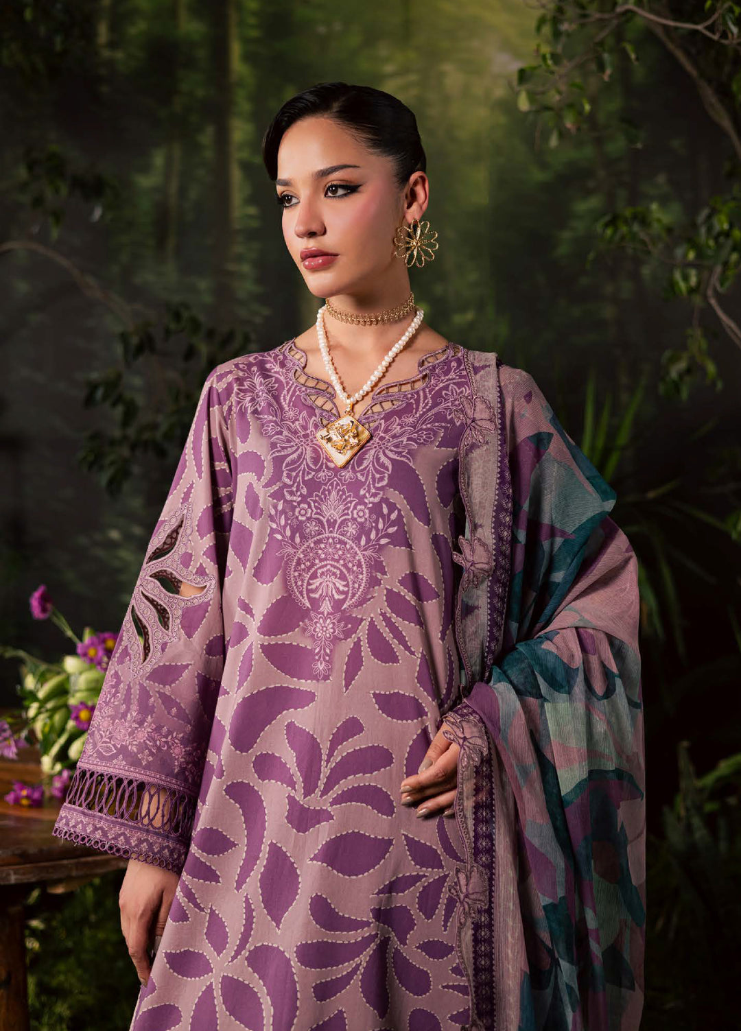 Daily Delight by Nureh Unstitched Embroidered Lawn 3 Piece Suit NU26UDDL DD-26 - Summer Collection