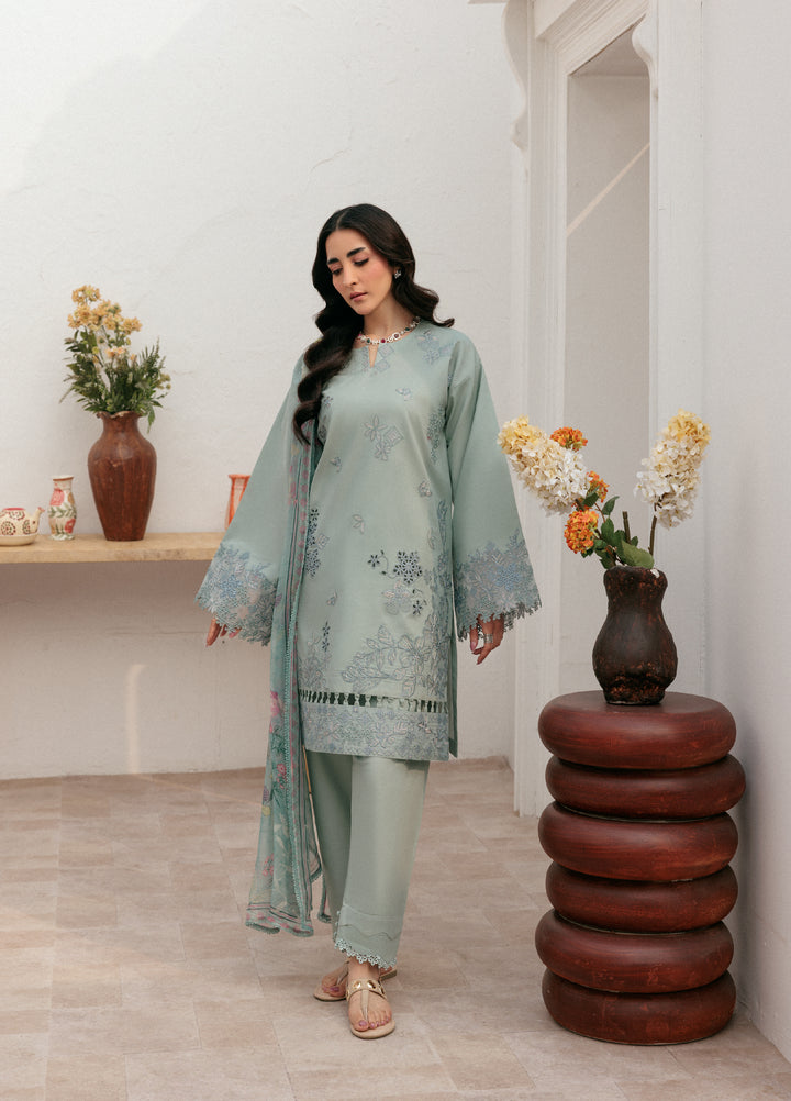Zync by Florent Untitched Lawn Embroidered 3 Piece Suit FL26UZ FZ-2A - Summer Collection