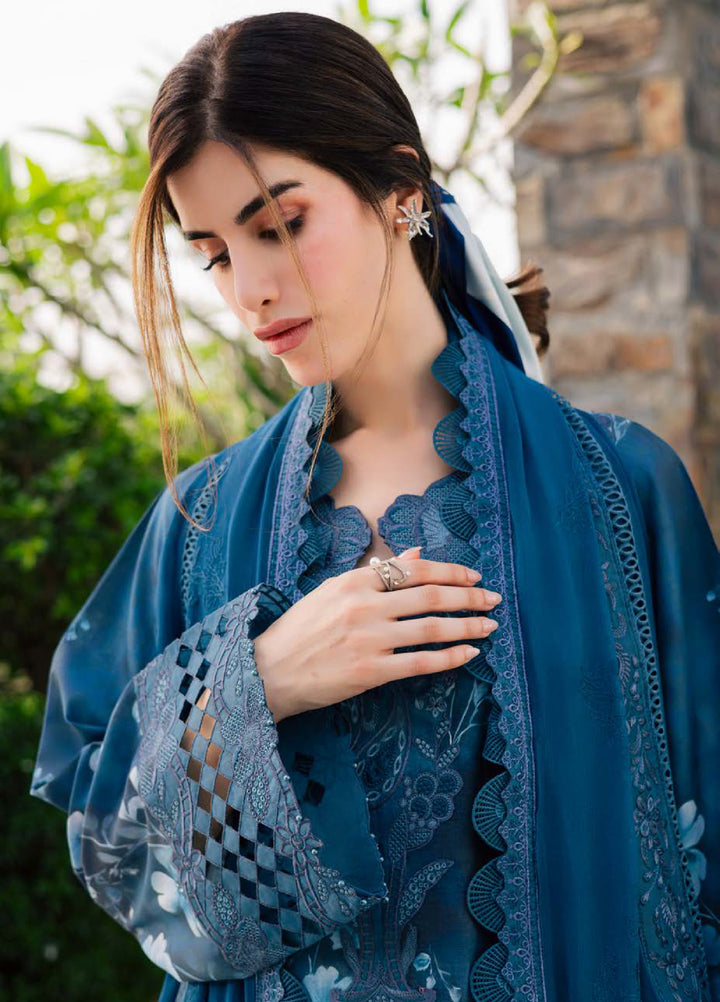 Lily May by Nureh Unstitched Embroidered Lawn 4 Piece Suit NU26ULL NE-260 - Eid Collection