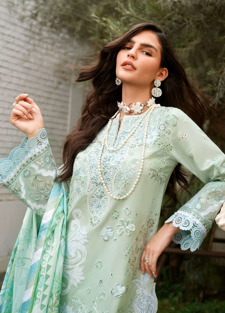 AMoi by Mushq Unstitched Embroidered Luxury Lawn 3 Piece Suit MU26AHL D-14 Love Escape - Summer Collection