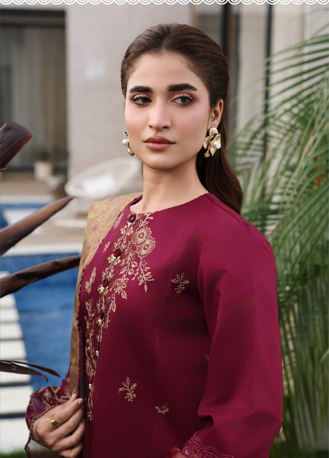 Florence by Rang Rasiya Unstitched Embroidered Lawn 3 Piece Suit RR26ULF Shirin - Festive Collection