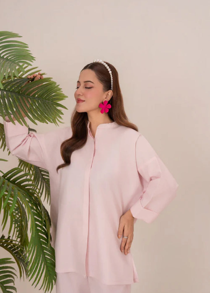 The Basic by Chandan Nagri Women Pret Co Ord Set Lawn Solids 2 Piece Kivo - Summer Collection