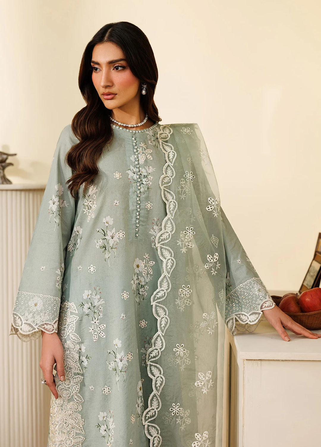 Amani by Zarif RTW Embroidered Lawn 3 Piece Suit ZR26PAL Ramih - Eid Collection