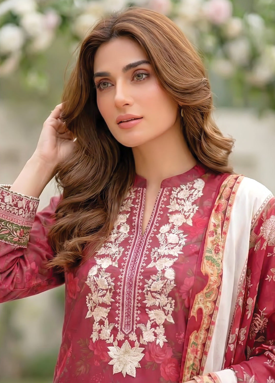 Essentials by Lakhany Unstitched Printed Lawn 3 Piece Suit LSM26UEL LG-MM-1031 - Summer Collection