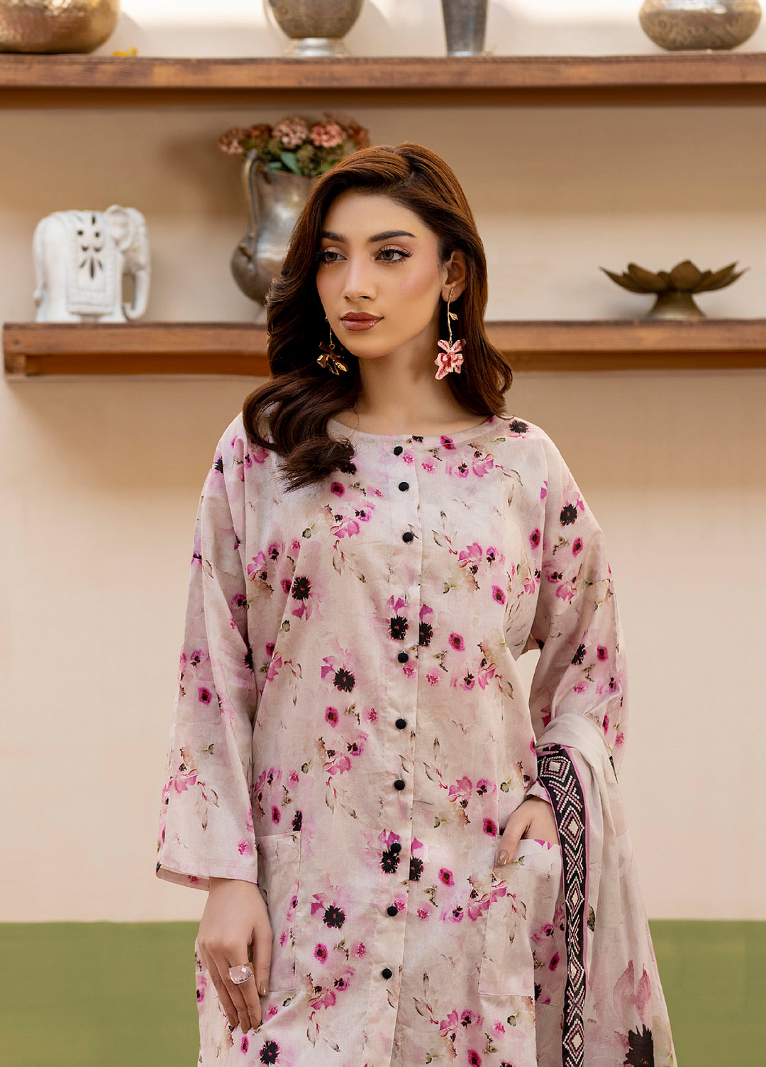 Salina by Regalia Textile Unstitched Printed Lawn 3 Piece Suit RG26PUS D-4 - Summer Collection