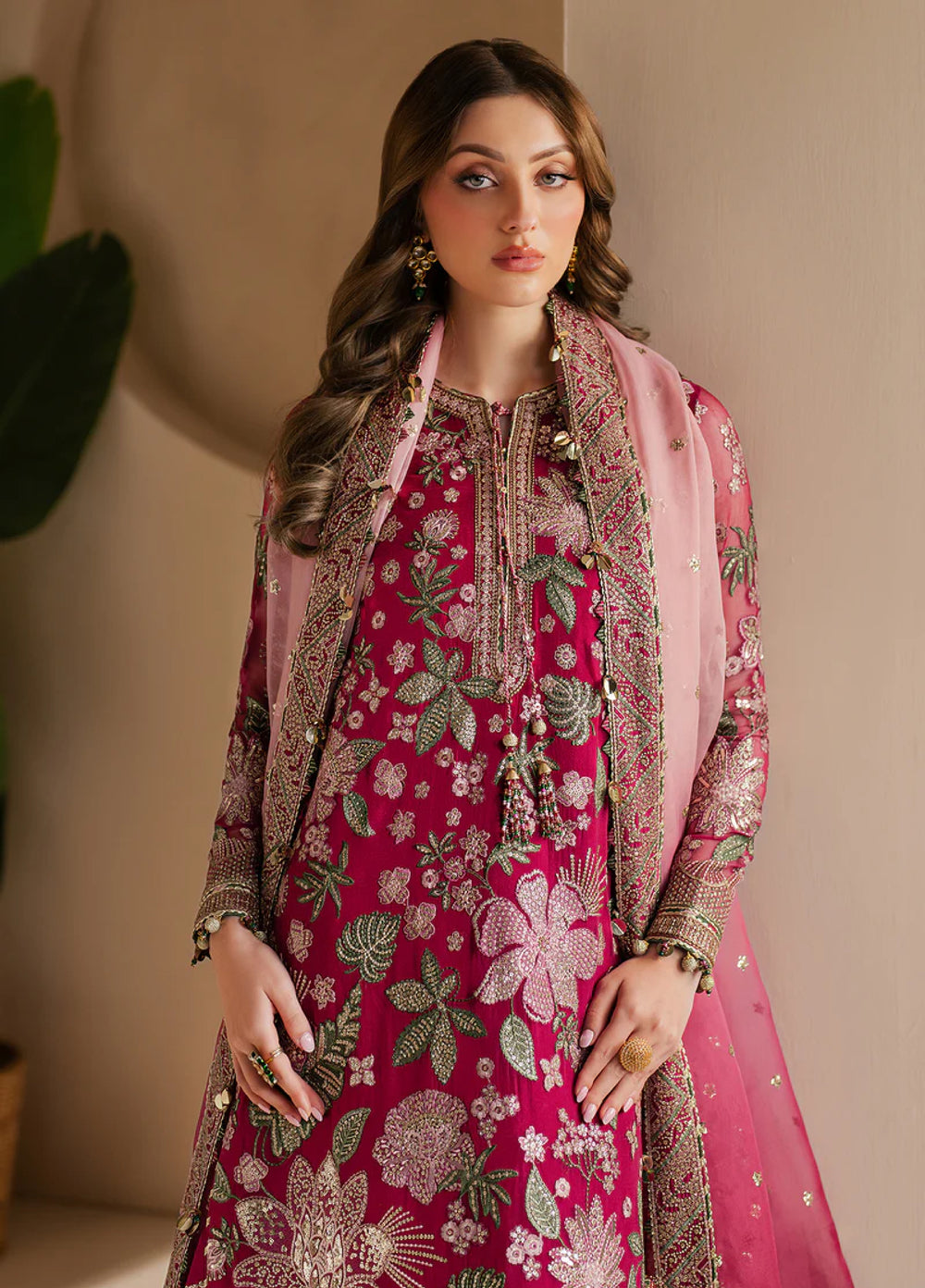 Jazmin Unstitched Chiffon Embroidered Suits 3 Piece JZ25CF JZ-WF25-03 - Festive Collection
