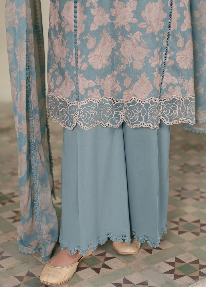 Mahiri by Cross Stitch Unstitched Embroidered Lawn 3 Piece Suit CS26UM D-9 DUSK BLOOM - Summer Collection