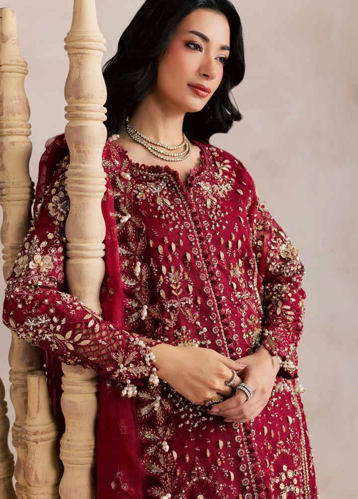 Sorelle by Aylin Unstitched Hand work Organza 3 Piece Suit AY26US Rosaile - Festive Collection