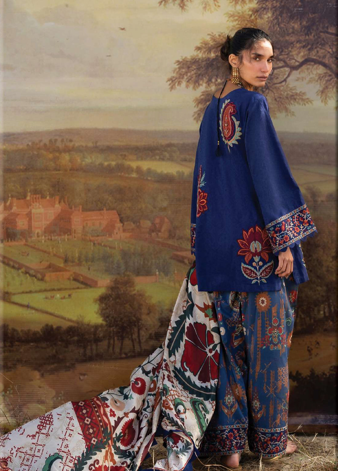 Zainab Chottani Unstitched Embroidered Luxury Lawn 3 Piece Suit ZC26ULZ D-6 ELARA - Summer Collection