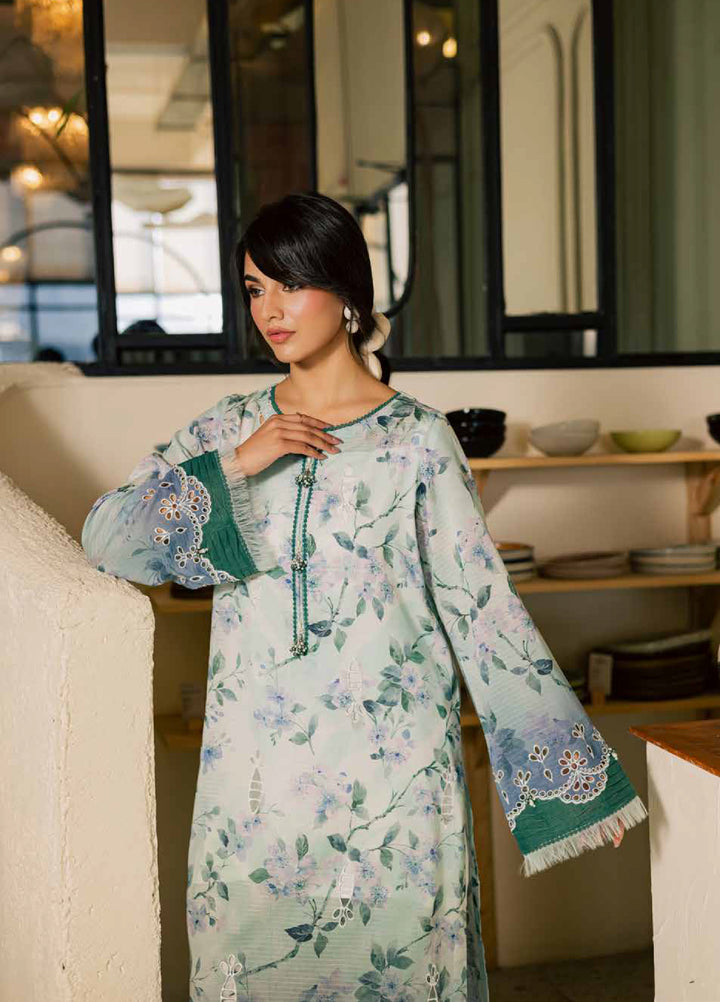 Ballerina by Nureh Unstitched Printed Chikankari Lawn 3 Piece Suit NU26UBL NU2-197 - Summer Collection