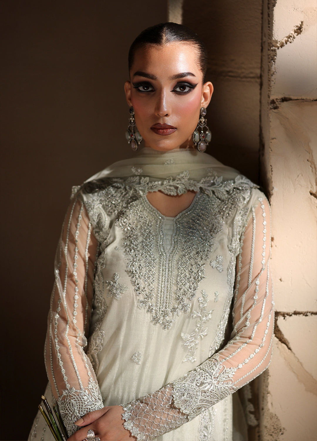 Luxe by Azure Unstitched Chiffon Embroidered Suits 3 Piece AZ25LF Elysian - Festive Collection