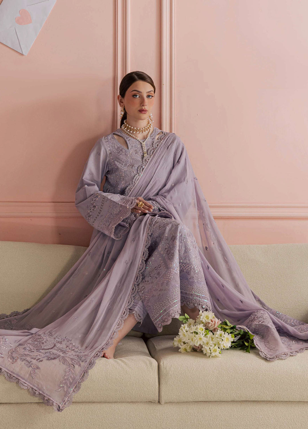 Feya by Nureh Unstitched Embroidered Lawn 3 Piece Suit NU26UFEL FE-17 - Eid Collection