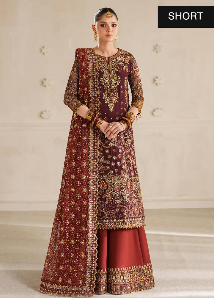 Chantelle by Baroque Unstitched Chiffon Embroidered Suits 3 Piece BQ25FC CH14-07 - Festive Collection