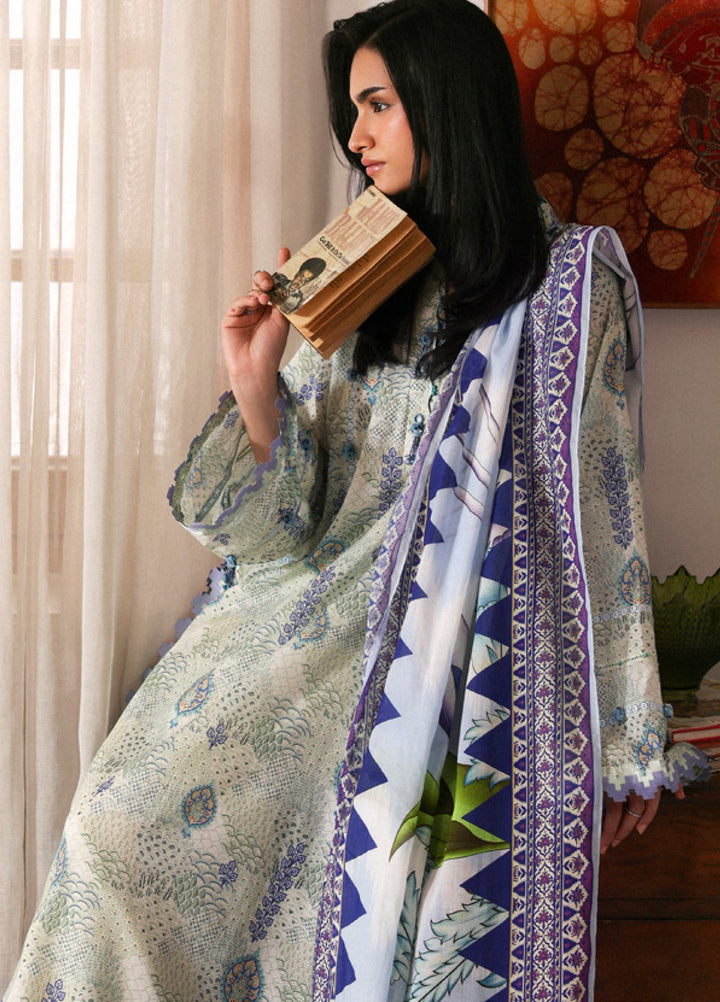Amaya by Zaha Unstitched Printed Lawn 3 Piece Suit ZK26UAL Lilia APL26-06 - Casual Collection