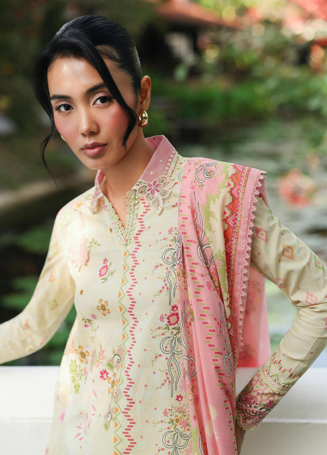 Q Prints by Qalamkar Unstitched Lawn Printed 3 Piece Suit QLK26QP Mairi - Summer Collection