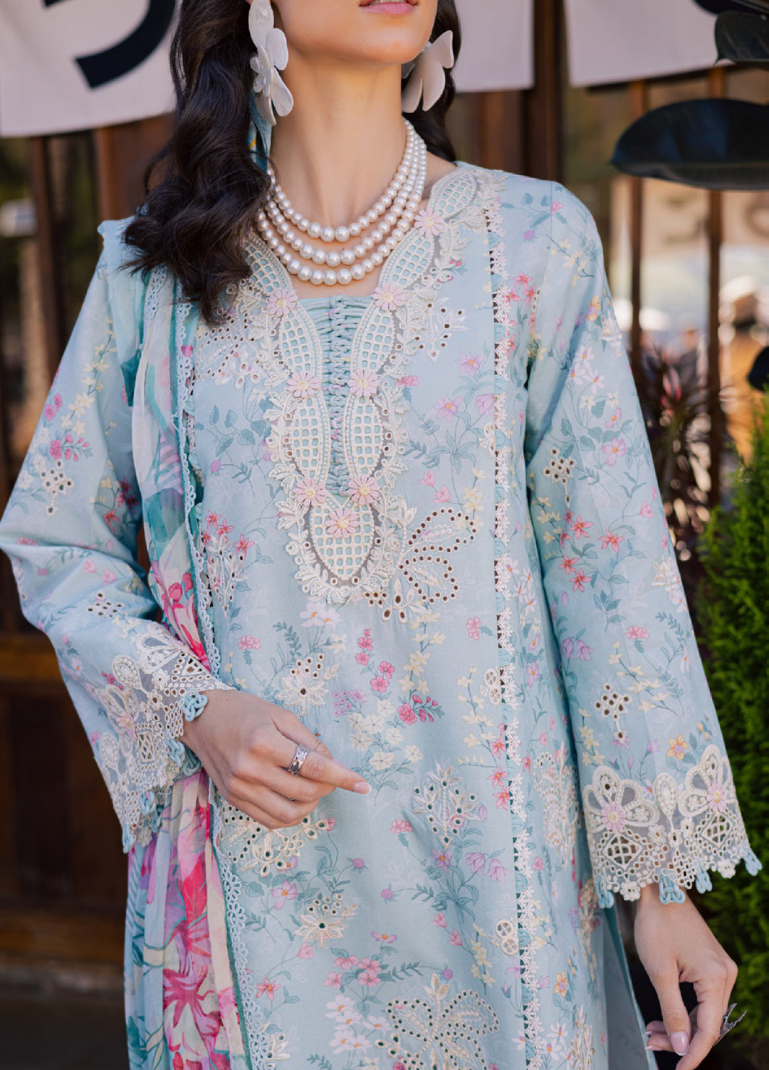 Shezlin by Aabyaan Unstitched Embroidered Chikankari 3 Piece Suit ABY26UCS ZARMINAH - Eid Collection