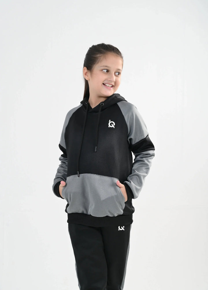 IQ Exclusive Kids Track Suit Fleece 2 PieceDark Cloud Tracksuit-Unisex Kids - Winter Collection