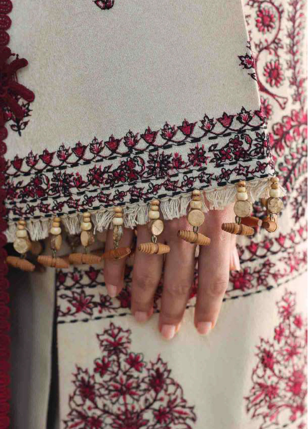 Amaris by Republic Womenswear Unstitched Luxury Shawl Karandi Embroidered Suits 3 Piece RW25AS D-2 - Winter Collection