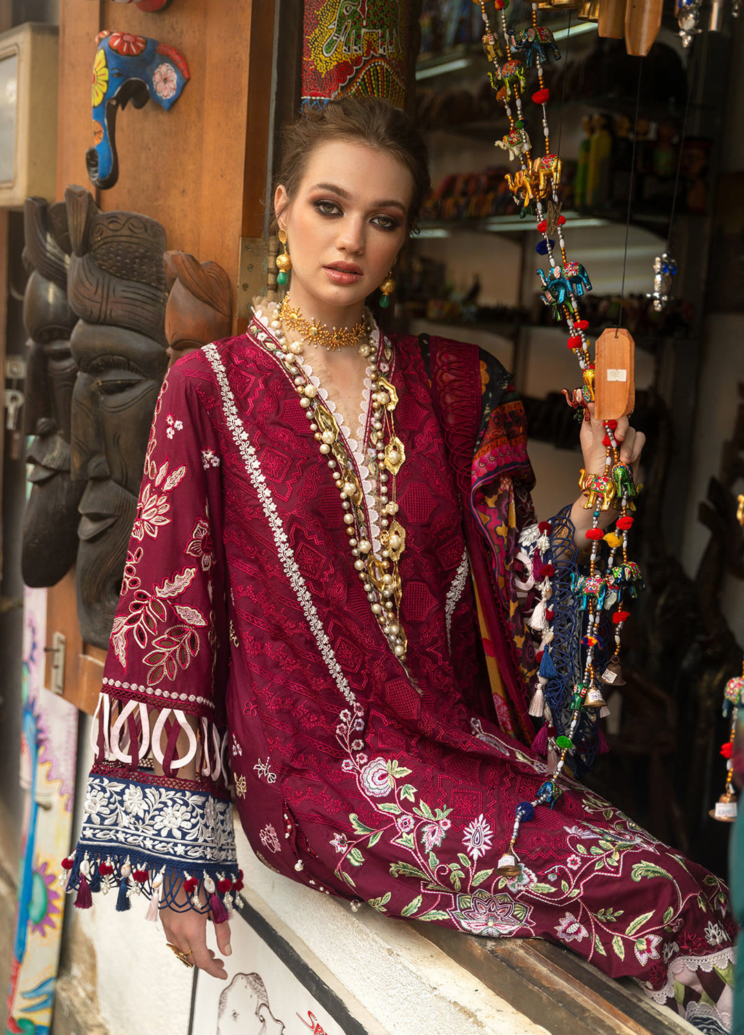 Neroli By Annus Abrar Unstitched Embroidered Lawn 3 Piece Suit ABR26UNL 10 Melia - Festive Collection
