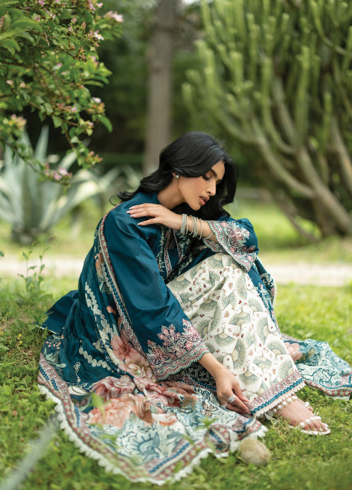 Zainab Chottani Unstitched Embroidered Lawn 3 Piece Suit ZC26ULE Faye 01 - Eid Collection