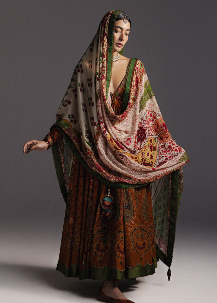 Anarkali by Zara Shahjahan Unstitched Embroidered Lawn 3 Piece Suit ZS26UAL D-09 ZARAFSHAN - Eid Collection