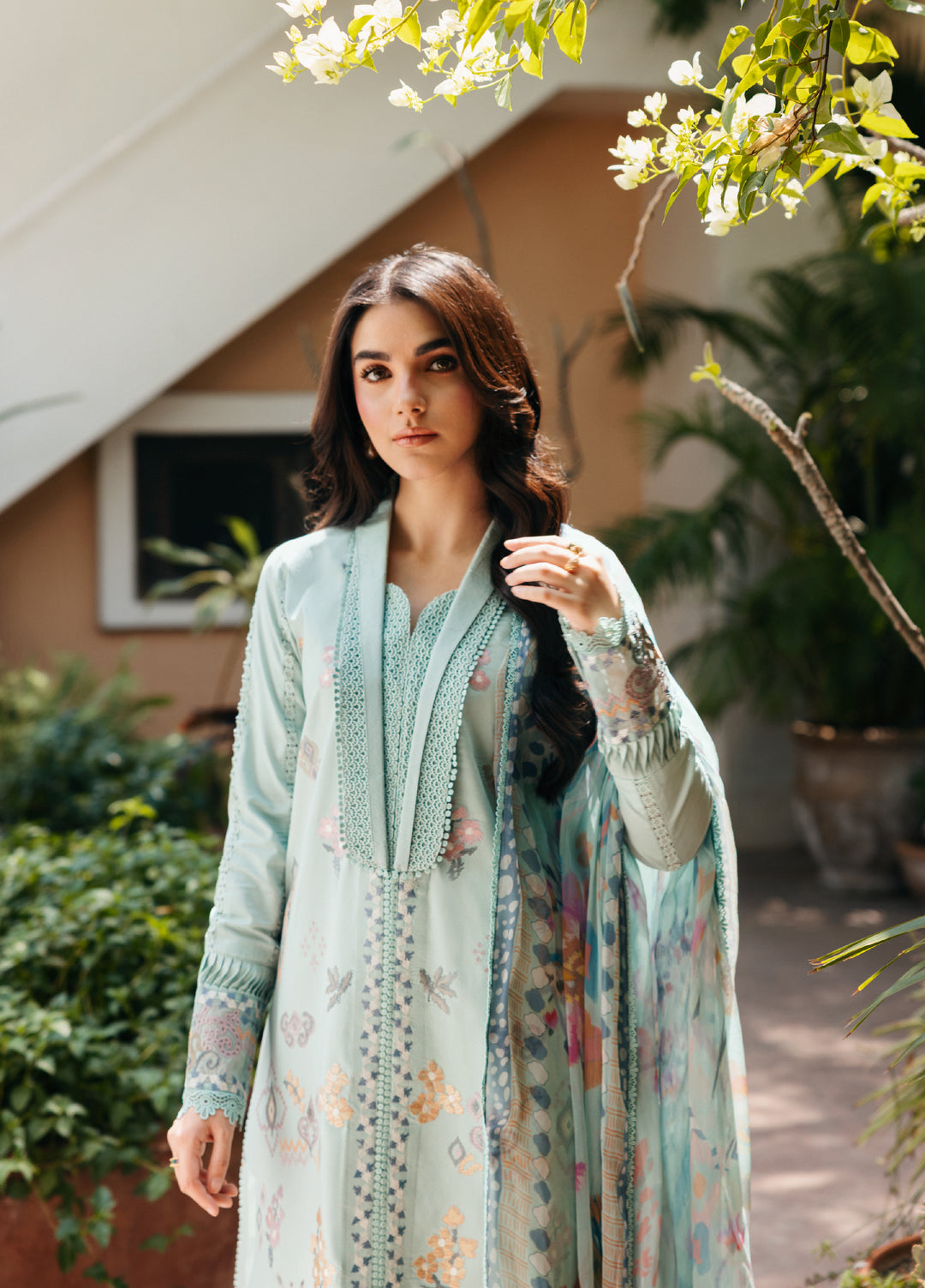 Zync by Florent Unstitched Embroidered Lawn 3 Piece Suit FL26ULZ FZ-3A - Lawn Collection