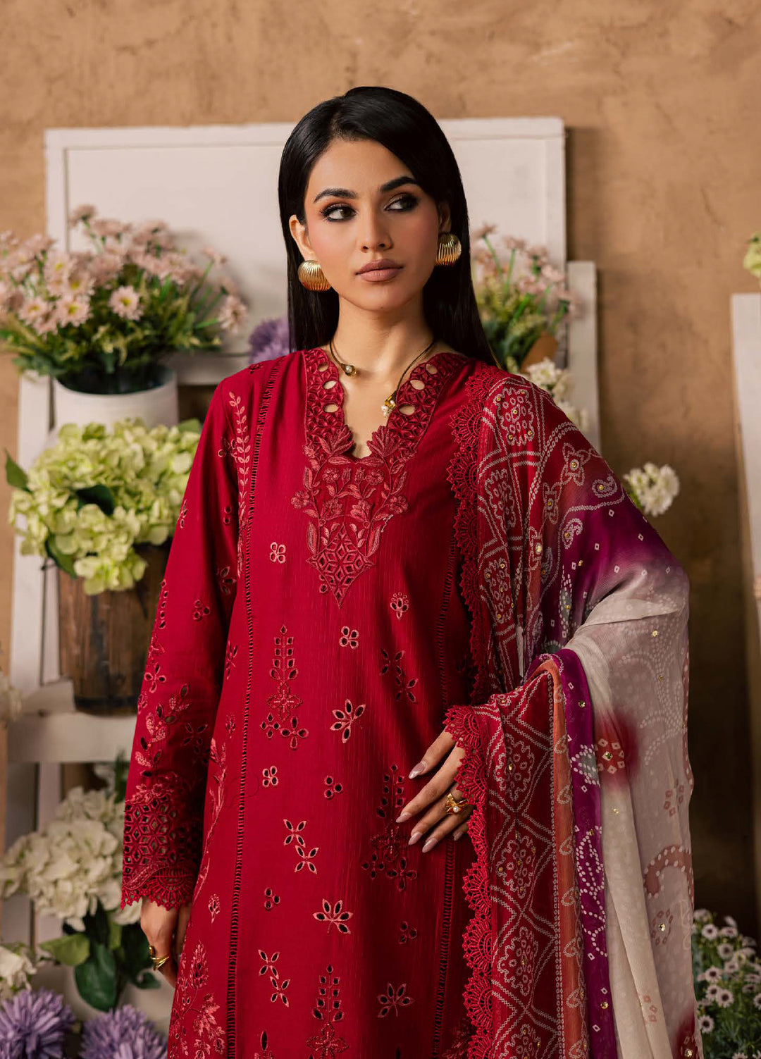 Bazar by Nureh Unstitched Embroidered Chikankari Lawn 3 Piece Suit NU26UBL NE-243 - Festive Collection