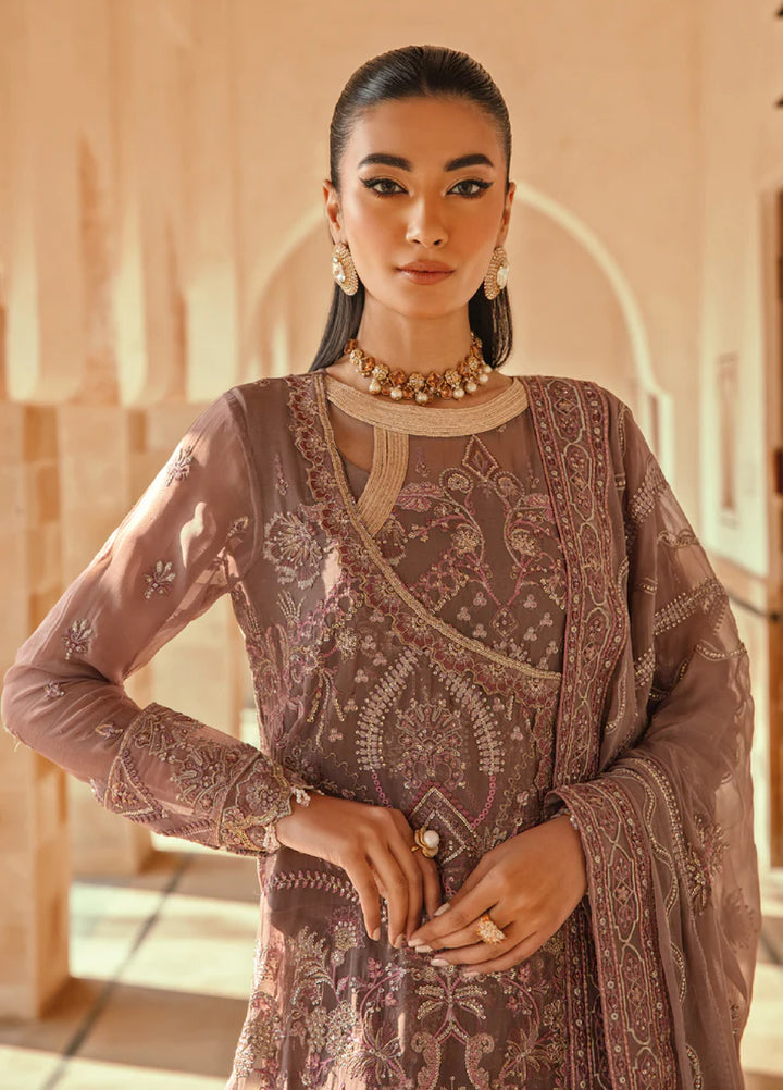 Mehr-un-Nissa By Florent Unstitched Wedding Embroidered Chiffon 4 Piece FL25 FL-2 KASHMALA - Formals Collection