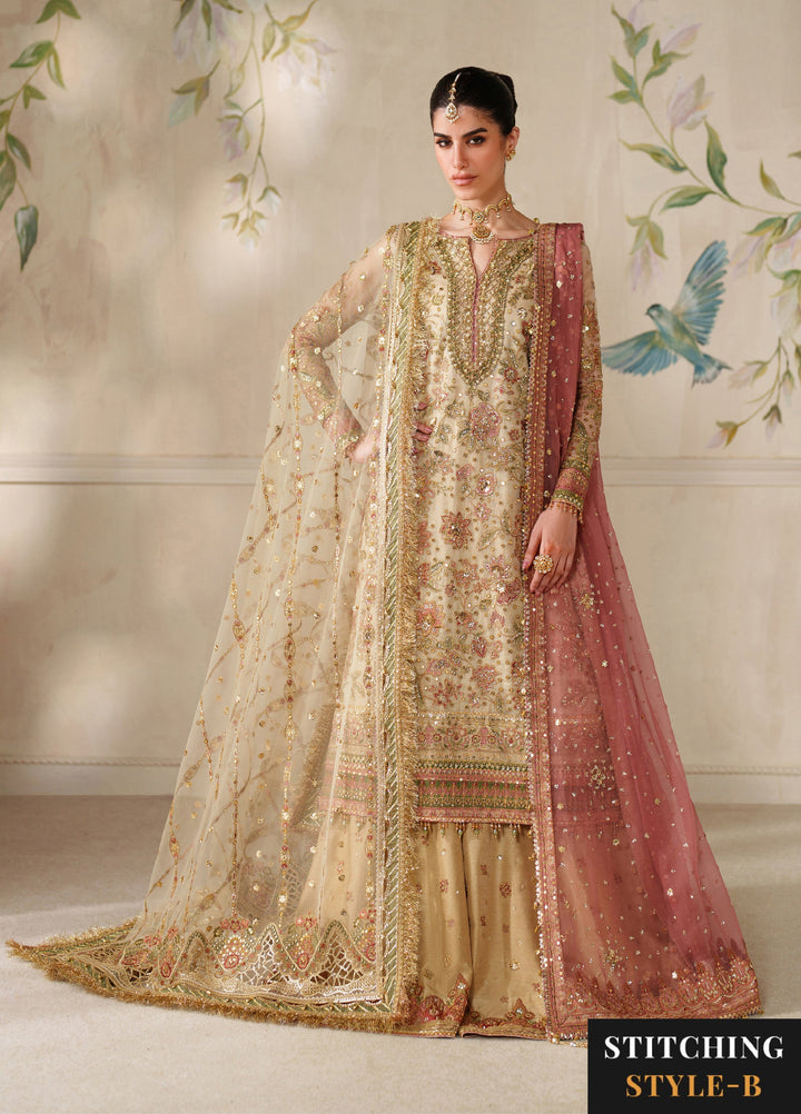 Chantelle by Baroque Unstitched Embroidered Organza 3 Piece Suit BQ26UCF V14-D02 - Festive Collection