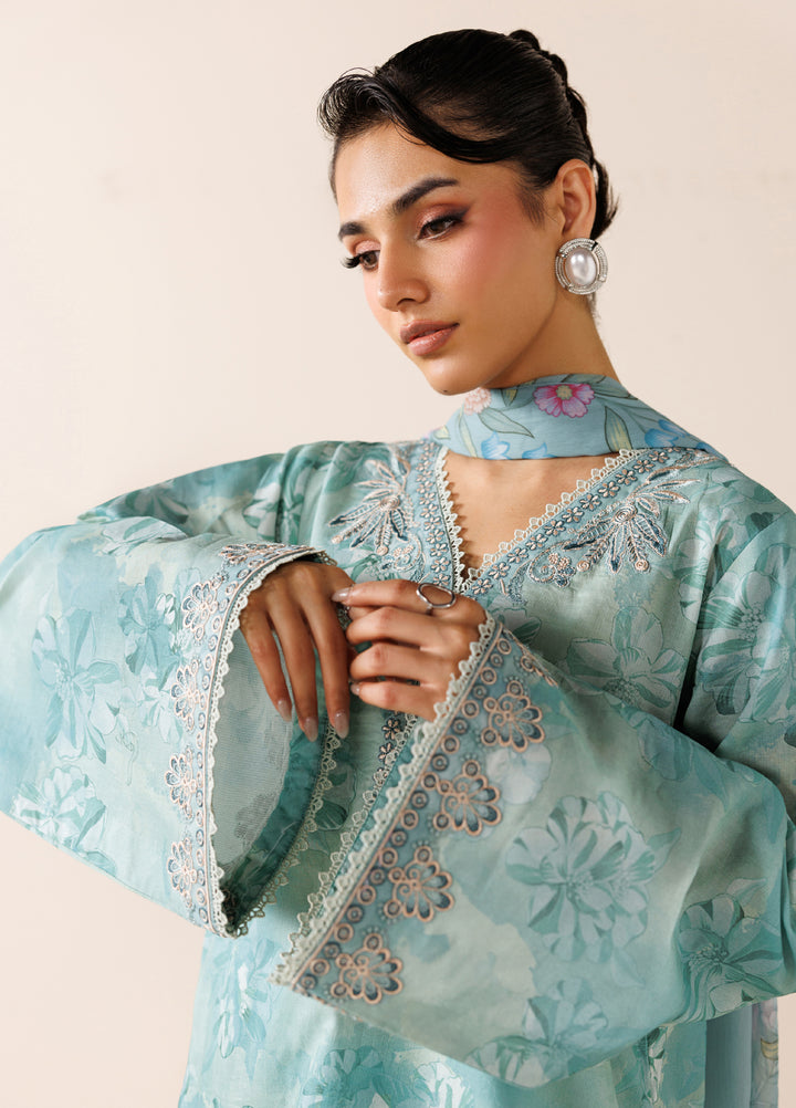 Azzal Unstitched Printed Lawn 3 Piece Suit AZL26UPL AZL-137 - Summer Collection