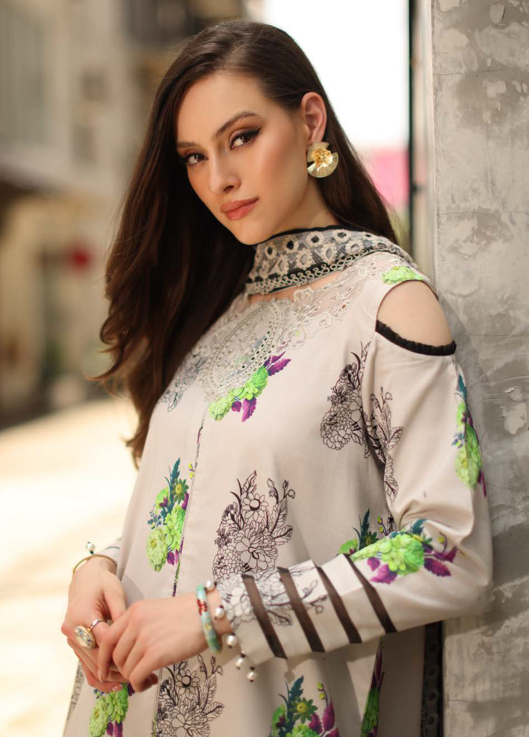 Combination by Charizma Unstitched Embroidered Lawn 3 Piece Suit CHR26UCL CC6-23 - Festive Collection