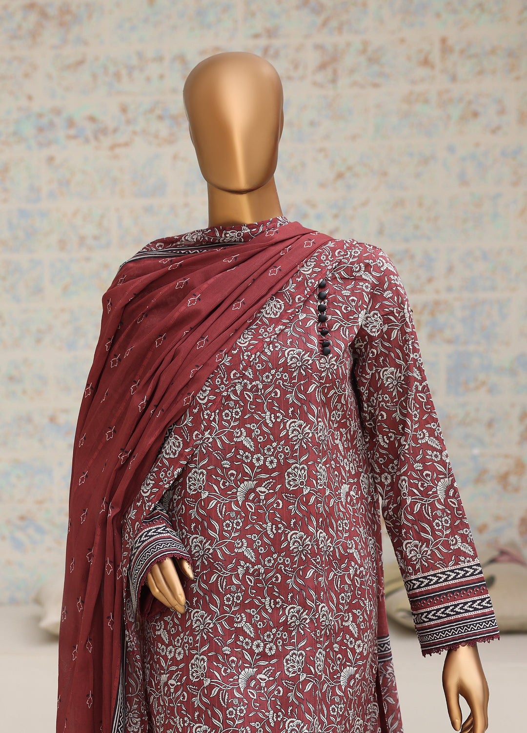 Nayab by HZ Textiles Unstitched Printed Cotton Lawn 3 Piece Suit HZ28UN NPC-07 - Casual Collection