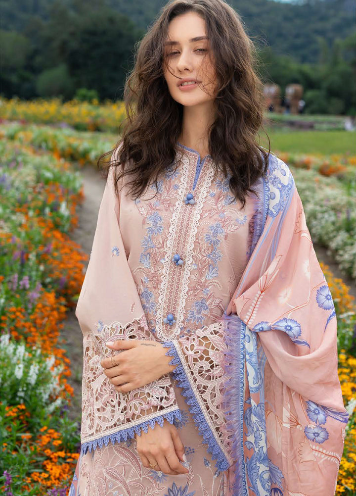 The Secret Garden by Mushq Hemline Unstitched Lawn 3 Piece Suit MU26USG D-12A Bloom Sonata - Summer Collection