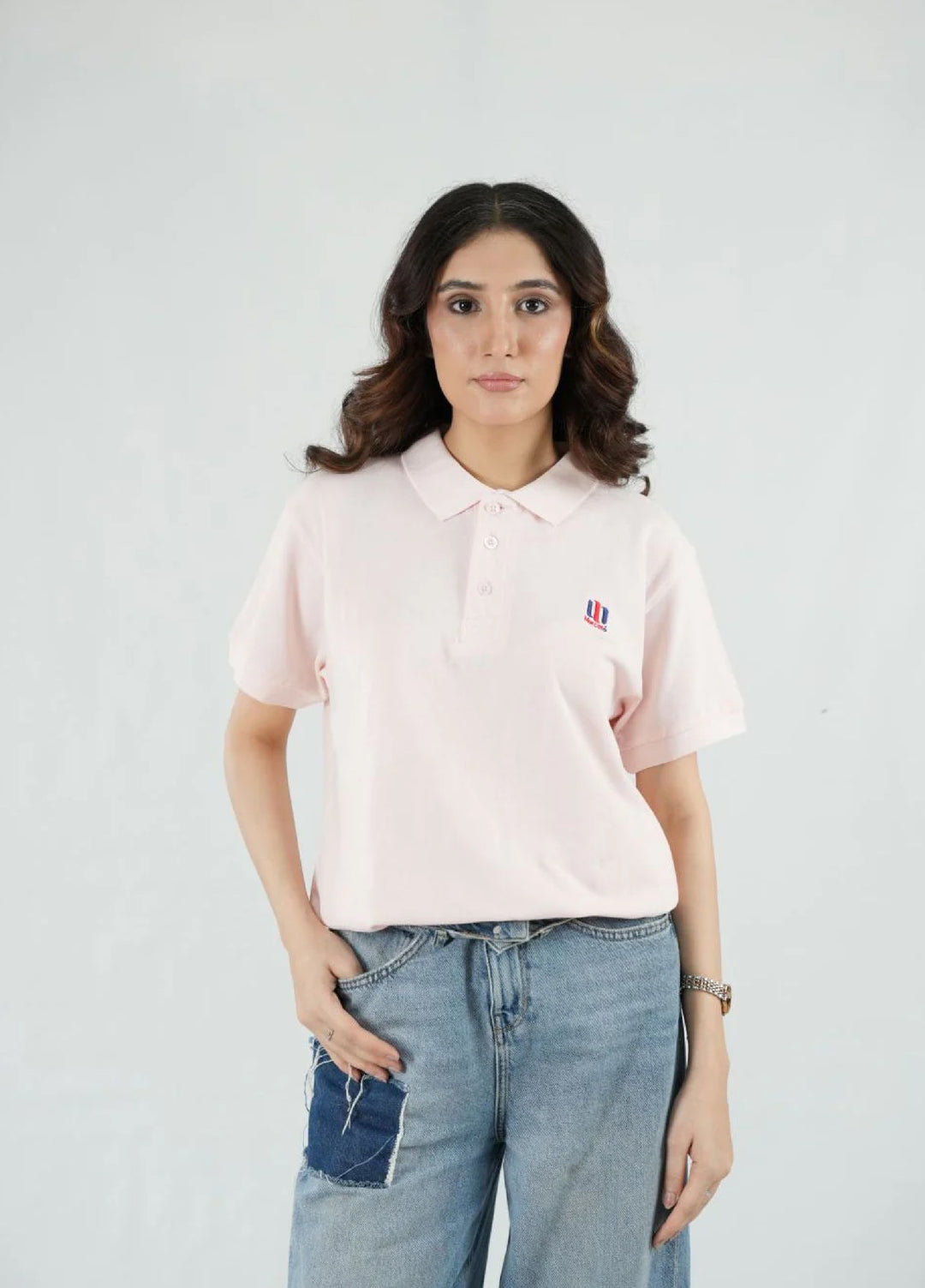 Mercato RTW Solids Cotton 1 Piece Pink Polo Shirt