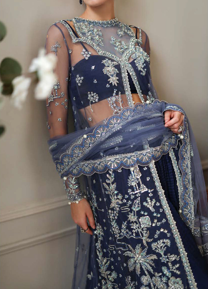 The Muse by Mushq Unstitched Organza Embroidered Suits 3 Piece MU26TM Veronica - Wedding Collection