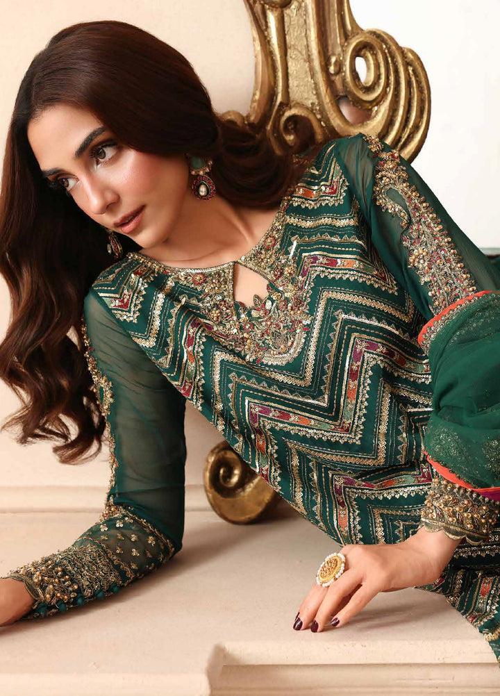 Dastan E Jashan by Charizma Unstitched Embroidered Chiffon 3 Piece Suit CHR26UDJ DJW6-07 - Festive Collection