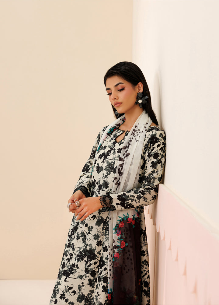 Azzal Unstitched Printed Lawn 3 Piece Suit AZL26UPL AZL-144 - Summer Collection