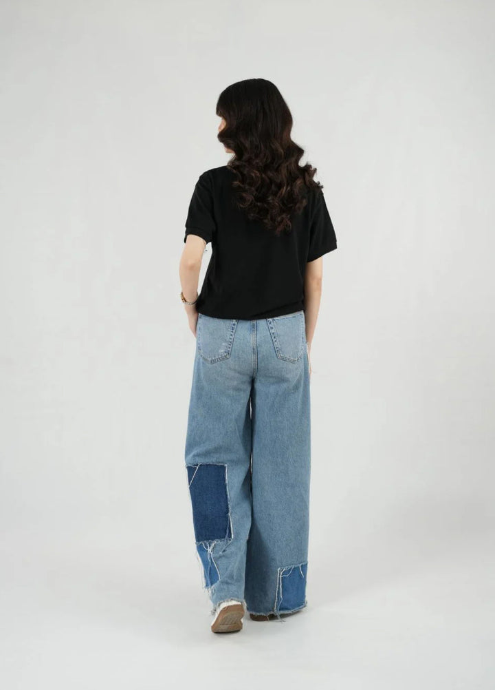 Mercato RTW Solids Cotton 1 Piece Black Polo Shirt