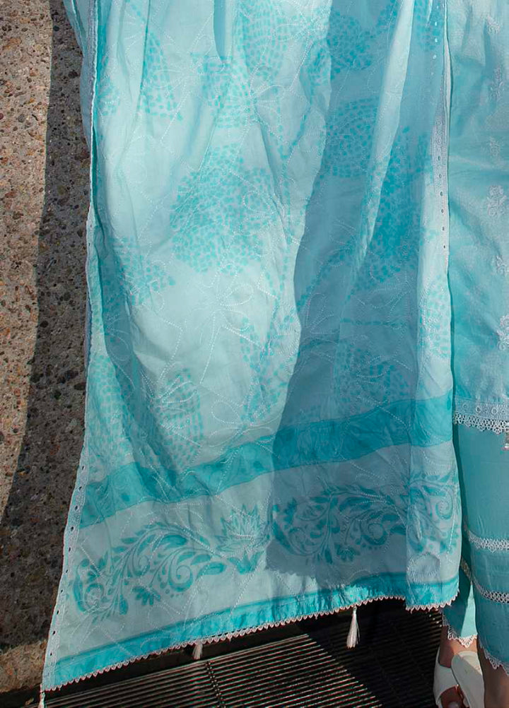 AL Zohaib Dhagakari Unstitched Embroidered Lawn 3 Piece Suit AZ26UD D-8 - Summer Collection