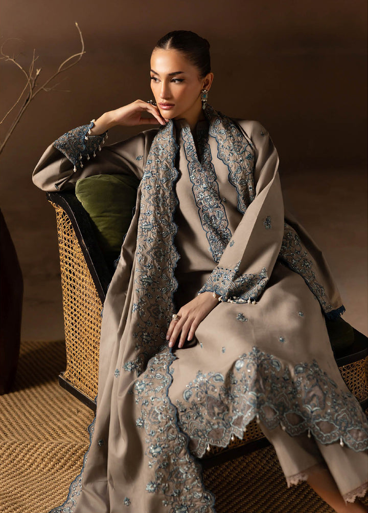 Sareen by Rajbari Unstitched Premium Viscose Chikankari 3 Piece RB25SC D-03 - Winter Collection