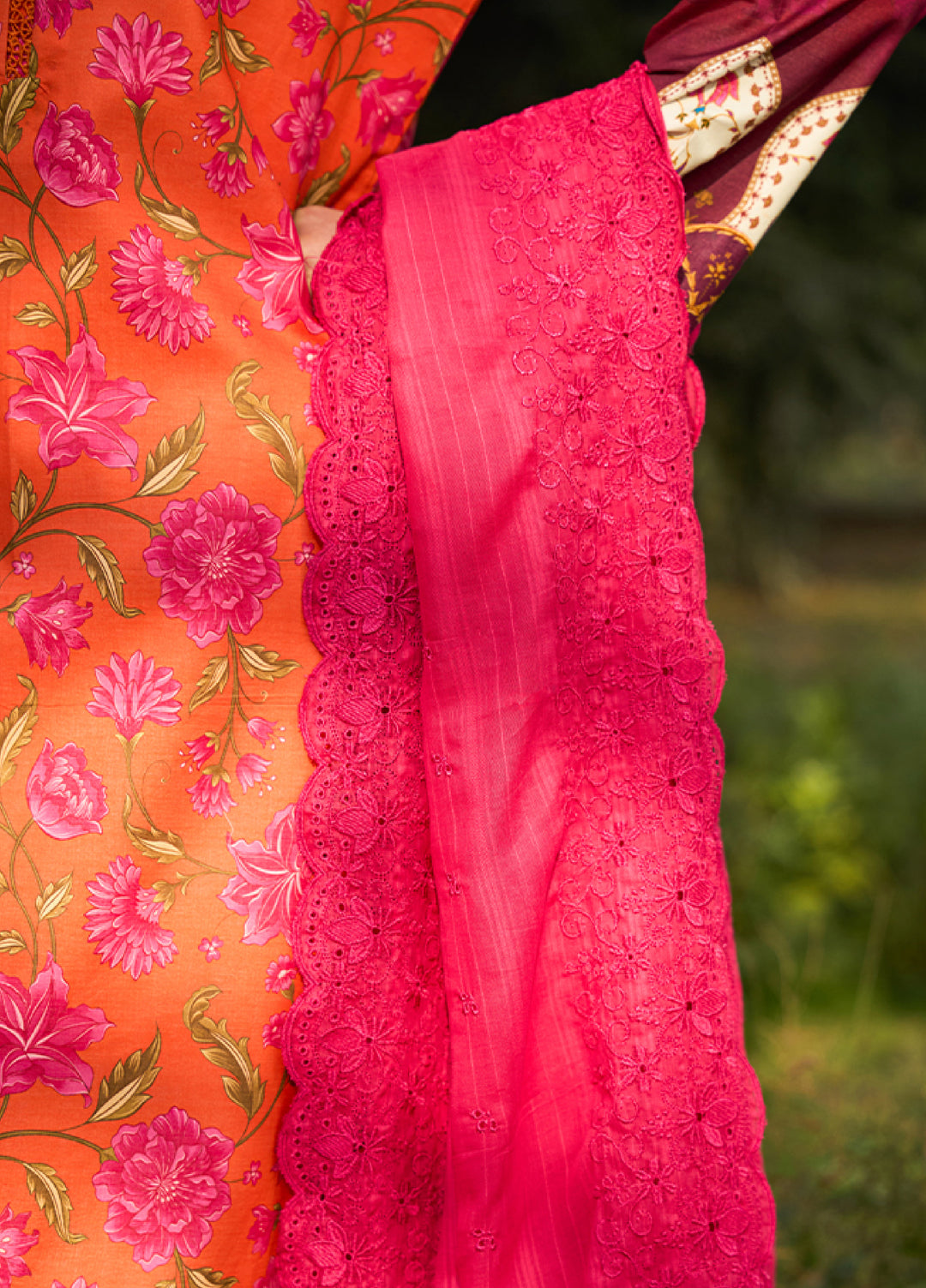 Raha Summer Prints by RajBari Unstitched Printed Lawn 3 Piece Suit RB26URS D-03 - Summer Collection