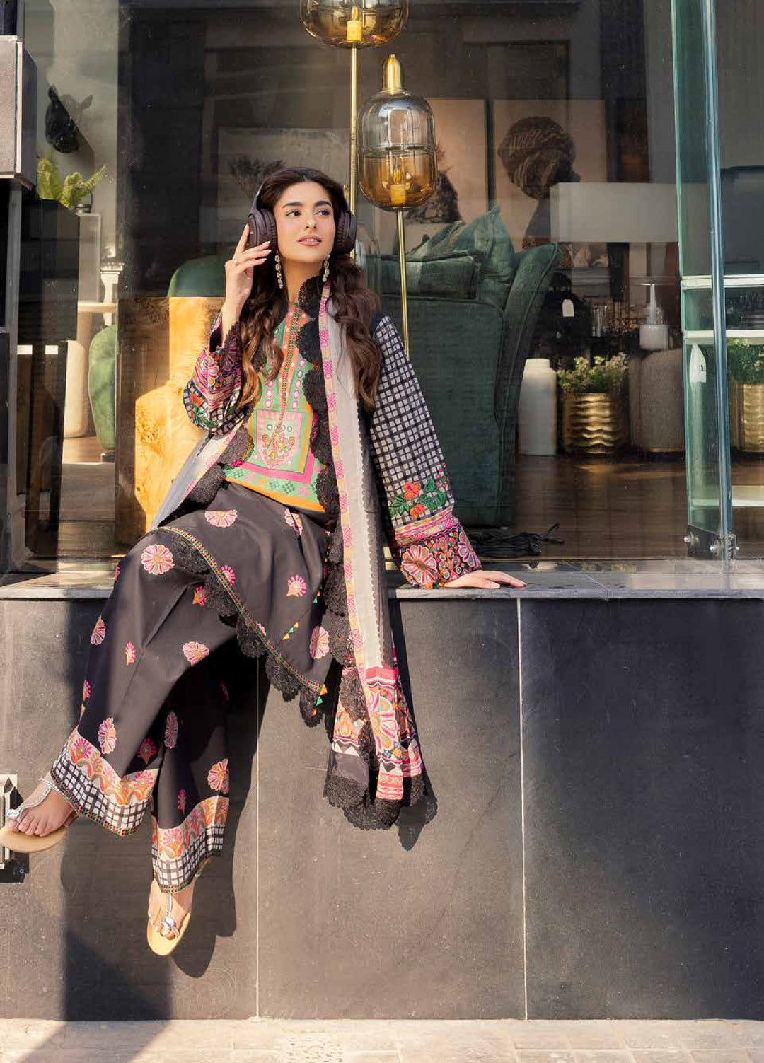 Aniiq by Charizma Unstitched Embroidered Lawn 3 Piece Suit CHR26UAL AN6-04 - Summer Collection