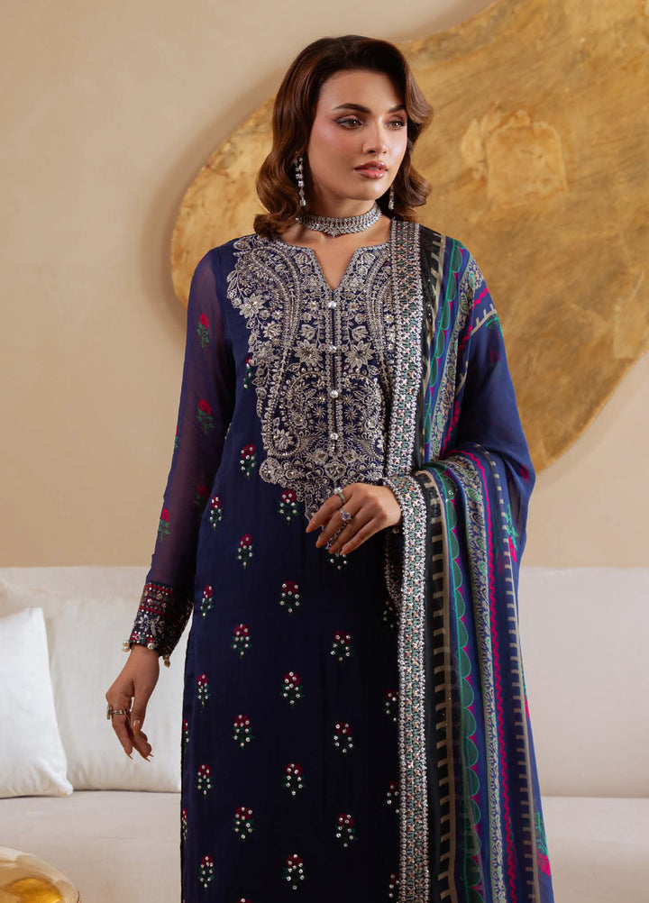 Amaya by Nureh Unstitched Luxury Chiffon Embroidered 3 Piece Suit NU26UA AM-32 - Festive Collection