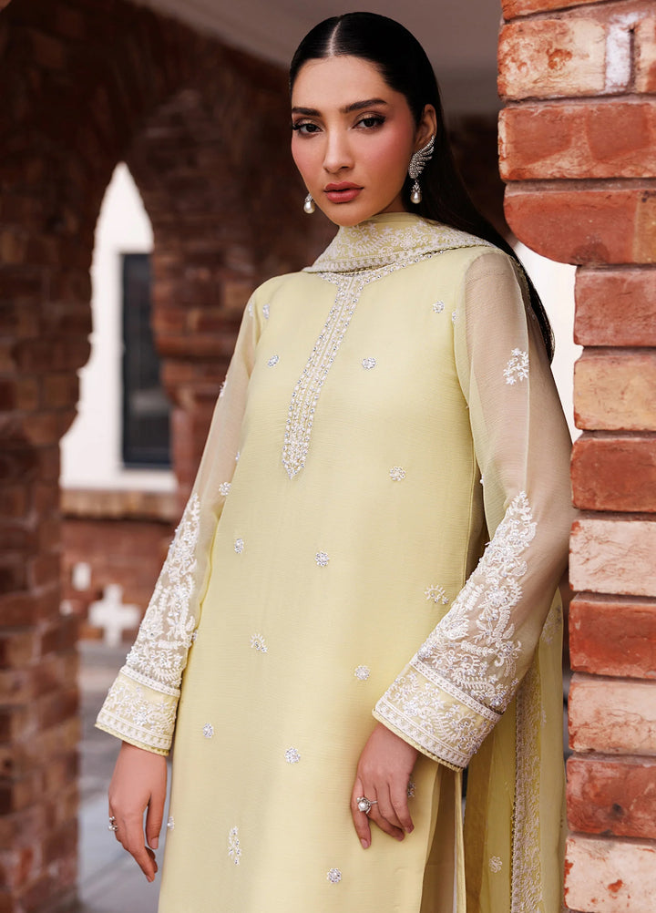 Nourah by Zarif Unstitched Embroidered Chiffon 3 Piece Suit ZR26UCN Nourah ZF/ZQH/ZARD 07 - Festive Collection